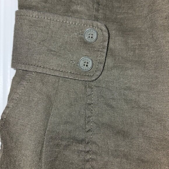 MEXX Sleeveless Sheath Dress Fully Lined Women's Size 4 Olive, 100% linen - Picture 5 of 12